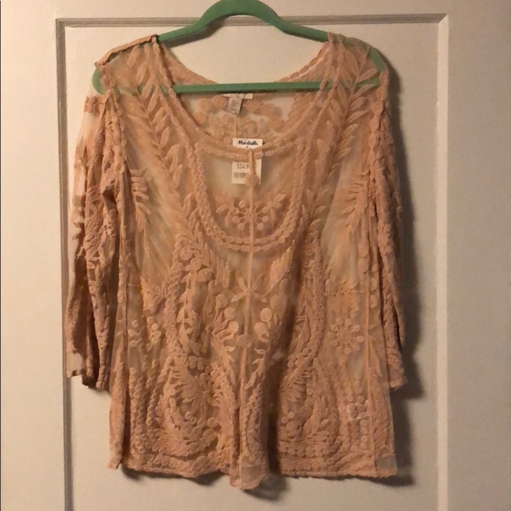 Light Pink Lace Top